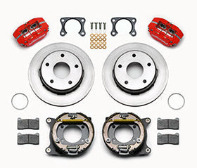 Wilwood Dynapro Lug Mount P/S Park Brake Kit Red Big Ford 2.00in Off Bronco 5 x 5.50 - 0
