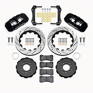 WILWOOD AERO6 Front Hat Kit,14.00, Drilled Detroit Speed Engineering Suspension