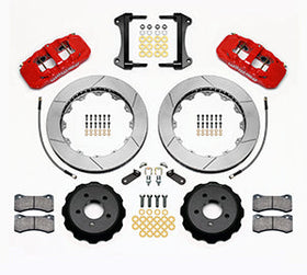 Wilwood AERO6 Front Hat Kit 15.00 Red 2015-Up Mustang w/Lines - 0