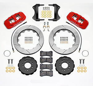 Wilwood AERO6 Front Hat Kit 15.00 Red 2014-up Corvette C7 w/Lines