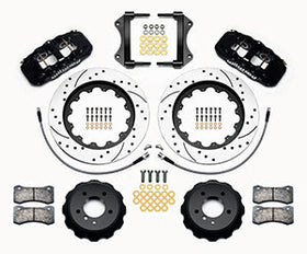 Wilwood AERO6 Front Hat Kit 15.00 Drilled 2007-2011 BMW E90 Series w/Lines - 0