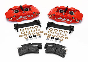 Wilwood Narrow Superlite 4R Rear Caliper & Bracket Kit - Red 97-13 C5/C6 Corvette w/ OEM Rotors