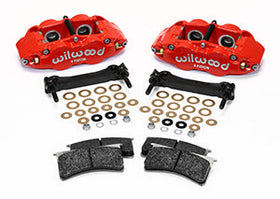 Wilwood Narrow Superlite 4R Rear Caliper & Bracket Kit - Red 97-13 C5/C6 Corvette w/ OEM Rotors