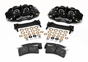 Wilwood Narrow Superlite 4R Rear Caliper & Bracket Kit - Black 97-13 C5/C6 Corvette w/ OEM Rotors