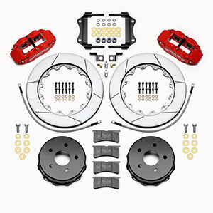 Wilwood Narrow Superlite 4R Rear Kit 14.00in Red 2007-up Jeep JK w/Lines