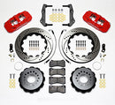 Wilwood AERO4 Rear Kit 14.25in Drilled Red 2014-Up Challenger w/Lines-2
