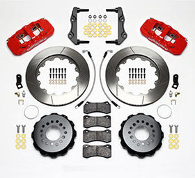 Wilwood AERO4 Rear Kit 14.25in Red 2014-Up Challenger w/Lines - 0