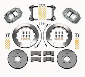 Wilwood 94-04 Ford Mustang Forged Superlite 4R Big Brake Front Brake Kit (Race) 12.88in RTR w/ Lines - 0