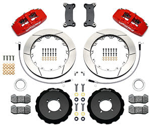 Wilwood Dynapro 6 Front Hat Kit 12.88in Red 2016-Up Mazda MX5 Miata w/ Lines