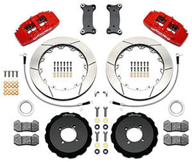 Wilwood Dynapro 6 Front Hat Kit 12.88in Red 2016-Up Mazda MX5 Miata w/ Lines - 0