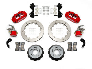 Wilwood Narrow Superlite 4R / MC4 Rear Kit 12.88 Red Currie Pro-Tour Unit Bearing Floater