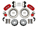 Wilwood AERO4 / MC4 Rear Kit 14.00 Drilled Red Currie Pro-Tour Unit Bearing Floater-2