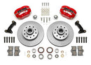Wilwood Forged Dynalite Front Kit 11.03in 1 PC Rotor&Hub - Red 74-80 Pinto Disc Spindle only-2