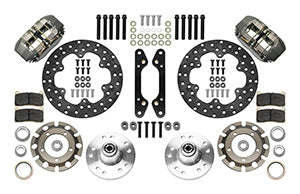 Wilwood 70-78 Camaro Dynapro Lug Mount Front Dynamic Drag Brake Kit -Type III Ano Caliper - Drilled