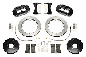 Wilwood 03-08 Audi A4 Forged Narrow Superlite 6R Front Big Brake Kit 12.88in Rotor Dia (Black)