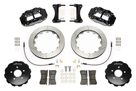 Wilwood 03-08 Audi A4 Forged Narrow Superlite 6R Front Big Brake Kit 12.88in Rotor Dia (Black) - 0