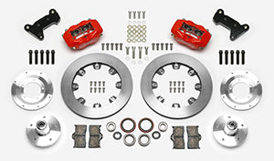 WILWOOD FDLI Front Kit,12.19", Red 74-80 Pinto/Mustang II (5x5.00" Hub)
