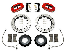 Wilwood Narrow Superlite Red 6R Front Kit 12.88in Drilled Rotor w/ Lines 05-15 Toyota Tacoma - 0