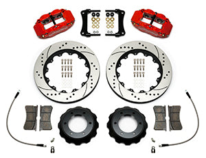 Wilwood Narrow Superlite Red 6R Front Kit 14in Drilled Rotor w/ Lines 05-15 Toyota Tacoma