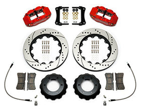 Wilwood Narrow Superlite Red 6R Front Kit 14in Drilled Rotor w/ Lines 05-15 Toyota Tacoma - 0