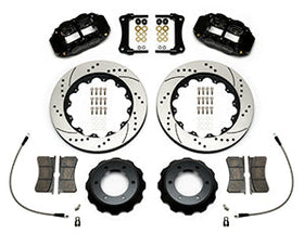 Wilwood Narrow Superlite Black 6R Front Kit 14in Drilled Rotor w/ Lines 05-15 Toyota Tacoma - 0