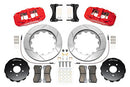 Wilwood AERO6 Front Kit 14.00in BBK - 08-12 Audi A4/A5/S5 - Red Drilled & Slotted Rotor-2