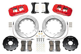 Wilwood AERO6 Front Kit 14.00in BBK - 08-12 Audi A4/A5/S5 - Red Drilled & Slotted Rotor - 0
