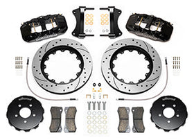 Wilwood AERO6 Front Kit 15.00in BBK - 08-12 Audi A4/A5/S5 - Drilled & Slotted Rotor - 0