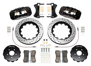 Wilwood AERO6 Front Kit 15.00in BBK - 08-12 Audi A4/A5/S5 - Drilled & Slotted Rotor - 0
