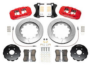 Wilwood AERO6 Front Kit 15.00in BBK - 08-12 Audi A4/A5/S5 - Slotted Rotor - Red