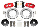 Wilwood AERO6 Front Kit 15.00in BBK - 08-12 Audi A4/A5/S5 - Slotted Rotor - Red-2