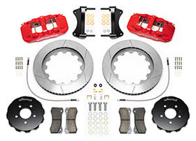 Wilwood AERO6 Front Kit 15.00in BBK - 08-12 Audi A4/A5/S5 - Slotted Rotor - Red - 0