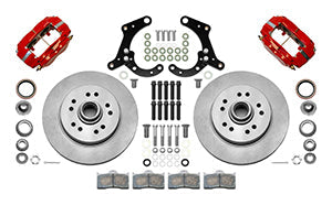 Wilwood Forged Dynalite-M Front Kit 11.5in Red 1 PC Rotor&Hub 58-64 Impala 63-64 Corvette
