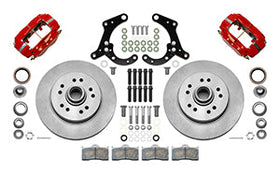 Wilwood Forged Dynalite-M Front Kit 11.5in Red 1 PC Rotor&Hub 58-64 Impala 63-64 Corvette - 0