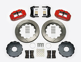 Wilwood 03-11 Crown Victoria Forged Narrow Superlite 6R Front Brake Kit w/ Slotted GT Rotor - Red - 0