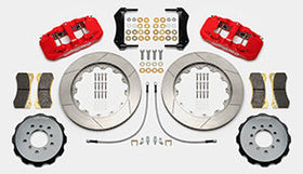 Wilwood AERO6 Front Hat Kit 14.00 Red 00-06 BMW M3 E46 w/ Lines - 0