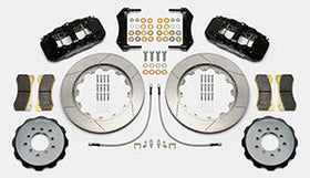 Wilwood AERO6 Front Hat Kit 14.00 Black 00-06 BMW M3 E46 w/ Lines - 0