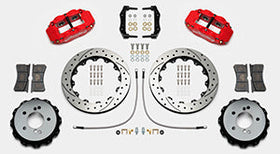 Wilwood Narrow Superlite 4R Rear Kit 12.88in Drilled/Slotted Red 00-06 BMW M3 E46 - 0