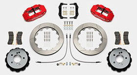 Wilwood Narrow Superlite 4R Rear Kit 12.88in Slotted Red 00-06 BMW M3 E46 - 0