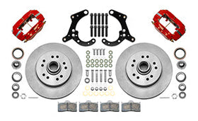 WILWOOD FDLI Front Kit,11.50" 1 PC Rotor&Hub,Red 1965-68 Impala - 0