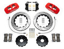 Wilwood AERO6 Front Hat Kit 14.00 Drilled Red 03-09 Nissan 350Z w/Lines-2