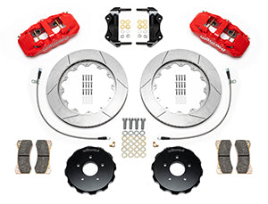 Wilwood AERO6 Front Hat Kit 14.00 Red 03-09 Nissan 350Z w/Lines