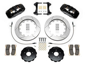 Wilwood 09-13 Nissan 370Z/G37 Aero6 Big Brake Front Brake Kit - Slotted (Black) - 0