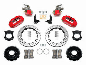 Wilwood Narrow Superlite 4R-MC4 Red Rear Kit 12.88in Drilled Rotor 88-96 Chevy Corvette C4 - 0