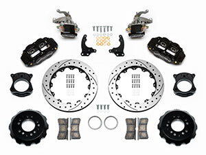 Wilwood Narrow Superlite 4R-MC4 Black Rear Kit 12.88in Drilled Rotor 88-96 Chevy Corvette C4