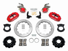 Wilwood Narrow Superlite 4R-MC4 Red Rear Kit 12.88in Slotted Rotor 88-96 Chevy Corvette C4 - 0