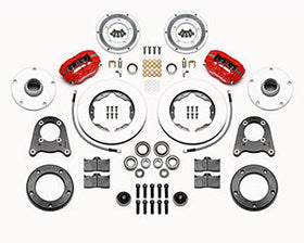 Wilwood Forged Dynalite-M Front Kit 10.75in Red 1950-1955 MG-TD/TF - 0