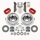 Wilwood Forged Dynalite-M Front Kit 11.88in 1 PC Rotor&Hub Red Cadillac 1957-60-2