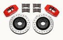 WILWOOD SLC56 Front Caliper & Rotor Kit,Red Corvette All C5 / Base C6 1997-2013-2