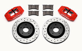 WILWOOD SLC56 Front Caliper & Rotor Kit,Red Corvette All C5 / Base C6 1997-2013 - 0